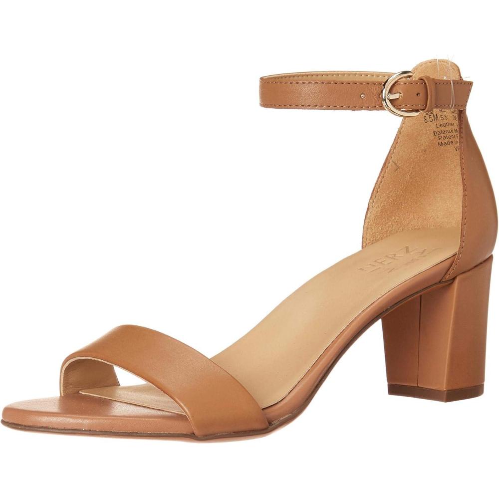 imageNaturalizer Womens Vera Ankle Strap Block Heel Dress SandalCaf