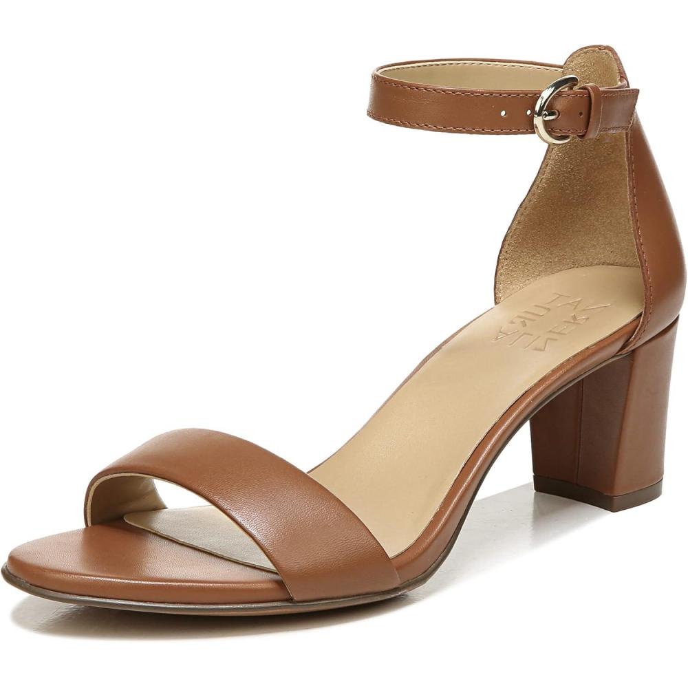 imageNaturalizer Womens Vera Ankle Strap Block Heel Dress SandalEnglish Tea