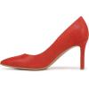 imageNaturalizer Womens Anna Pointed Toe High Heel PumpRed Suede Textured