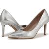 imageNaturalizer Womens Anna Pointed Toe High Heel PumpSilver Metallic Snake