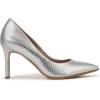imageNaturalizer Womens Anna Pointed Toe High Heel PumpSilver Metallic Snake