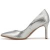 imageNaturalizer Womens Anna Pointed Toe High Heel PumpSilver Metallic Snake
