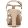 imageNaturalizer Womens Baylor Strappy High Heel SandalBarely Nude