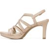 imageNaturalizer Womens Baylor Strappy High Heel SandalBarely Nude