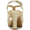 imageNaturalizer Womens Baylor Strappy High Heel SandalGold Glitter