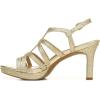 imageNaturalizer Womens Baylor Strappy High Heel SandalGold Glitter