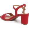 imageNaturalizer Womens Bristol Heeled SandalCrimson Red Smooth