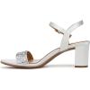 imageNaturalizer Womens Bristol Heeled SandalPearl White SatinPearls