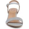imageNaturalizer Womens Bristol Heeled SandalSilver Metallic Fabric
