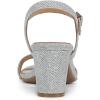 imageNaturalizer Womens Bristol Heeled SandalSilver Metallic Fabric