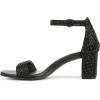 imageNaturalizer Womens Vera Ankle Strap Block Heel Dress SandalBlack Glitz