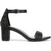 imageNaturalizer Womens Vera Ankle Strap Block Heel Dress SandalBlack Glitz