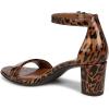 imageNaturalizer Womens Vera Ankle Strap Block Heel Dress SandalCheetah Animal Print Patent