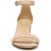 imageNaturalizer Womens Vera Ankle Strap Block Heel Dress SandalCrme Brulee