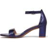 imageNaturalizer Womens Vera Ankle Strap Block Heel Dress SandalDusk Blue Metallic Snake