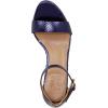 imageNaturalizer Womens Vera Ankle Strap Block Heel Dress SandalDusk Blue Metallic Snake
