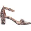 imageNaturalizer Womens Vera Ankle Strap Block Heel Dress SandalDusty Rose Snake