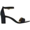 imageNaturalizer Womens Vera Ankle Strap Block Heel Dress SandalFrench Navy Metallic Leather