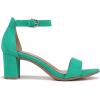 imageNaturalizer Womens Vera Ankle Strap Block Heel Dress SandalJade Green Suede