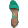 imageNaturalizer Womens Vera Ankle Strap Block Heel Dress SandalJade Green Suede