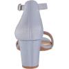 imageNaturalizer Womens Vera Ankle Strap Block Heel Dress SandalLavender Metallic Leather