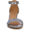 imageNaturalizer Womens Vera Ankle Strap Block Heel Dress SandalLight Blue Metallic Leather