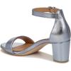 imageNaturalizer Womens Vera Ankle Strap Block Heel Dress SandalLight Blue Metallic Leather