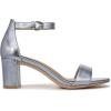 imageNaturalizer Womens Vera Ankle Strap Block Heel Dress SandalLight Blue Metallic Leather
