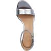 imageNaturalizer Womens Vera Ankle Strap Block Heel Dress SandalLight Blue Metallic Leather
