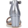 imageNaturalizer Womens Vera Ankle Strap Block Heel Dress SandalLight Blue Metallic Leather