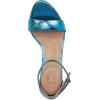 imageNaturalizer Womens Vera Ankle Strap Block Heel Dress SandalLight Blue Metallic Snake