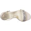 imageNaturalizer Womens Vera Ankle Strap Block Heel Dress SandalMetallic Silver Rhinestone