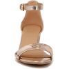 imageNaturalizer Womens Vera Ankle Strap Block Heel Dress SandalRose Gold Faux Leather