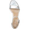 imageNaturalizer Womens Vera Ankle Strap Block Heel Dress SandalSilver Leather