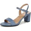 Denim Blue Metallic Twill