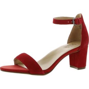 imageNaturalizer Womens Vera Ankle Strap Block Heel Dress SandalHot Sauce Suede