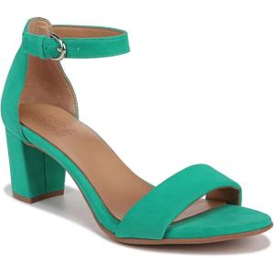 imageNaturalizer Womens Vera Ankle Strap Block Heel Dress SandalJade Green Suede