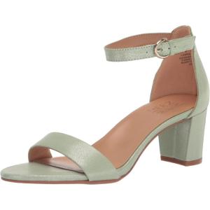 imageNaturalizer Womens Vera Ankle Strap Block Heel Dress SandalSpring Mint Metallic Leather