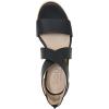 imageNaturalizer Soul Womens Goodtimes Crisscross Strappy Wedge SandalBlack Synthetic