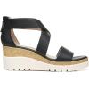 imageNaturalizer Soul Womens Goodtimes Crisscross Strappy Wedge SandalBlack Synthetic