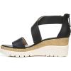 imageNaturalizer Soul Womens Goodtimes Crisscross Strappy Wedge SandalBlack Synthetic