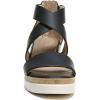 imageNaturalizer Soul Womens Goodtimes Crisscross Strappy Wedge SandalBlack Synthetic