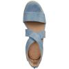 imageNaturalizer Soul Womens Goodtimes Crisscross Strappy Wedge SandalMid Blue Faux Leather
