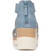 imageNaturalizer Soul Womens Goodtimes Crisscross Strappy Wedge SandalMid Blue Faux Leather