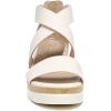 imageNaturalizer Soul Womens Goodtimes Crisscross Strappy Wedge SandalPorcelain
