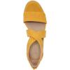 imageNaturalizer Soul Womens Goodtimes Crisscross Strappy Wedge SandalYellow Faux Leather