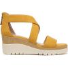 imageNaturalizer Soul Womens Goodtimes Crisscross Strappy Wedge SandalYellow Faux Leather