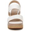 imageNaturalizer Soul Womens Holly Platform Slingback SandalWhite Smooth