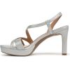 imageNaturalizer Womens Abby Strappy Platform Dress SandalSilver Textured