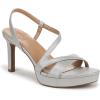 imageNaturalizer Womens Abby Strappy Platform Dress SandalSilver Textured